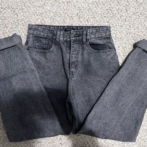 Nastygal dark wash denim jeans